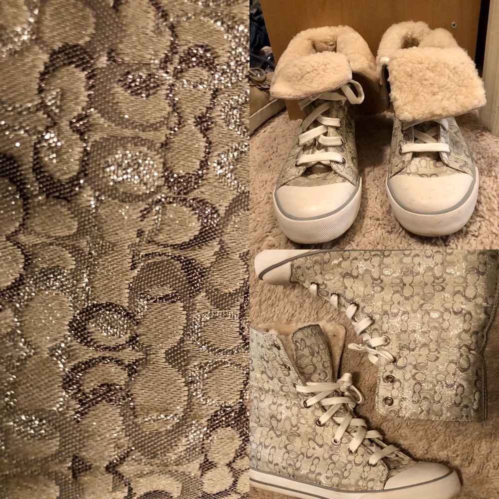 Silver Coach wool lined high tops
